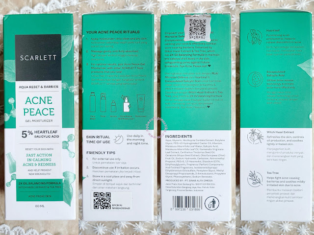 Scarlett Aqua Reset & Barrier Acne Peace Gel Moisturizer